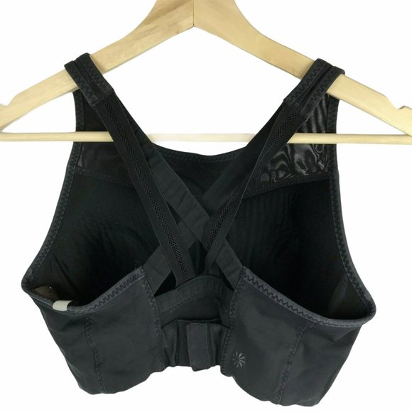 Athleta Sports Bra. High Support. Black Small - Picture 3 of 8